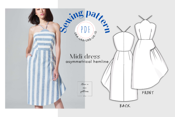 Asymmetrical Hemline Midi Dress: A Modern Twist on Timeless Elegance