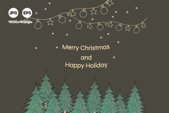 Christmas Greeting Design: A Creative Vector Illustration for Every Project