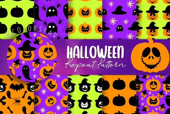 Exploring Halloween Pattern Green Purple Seamless: A Versatile Design Resource