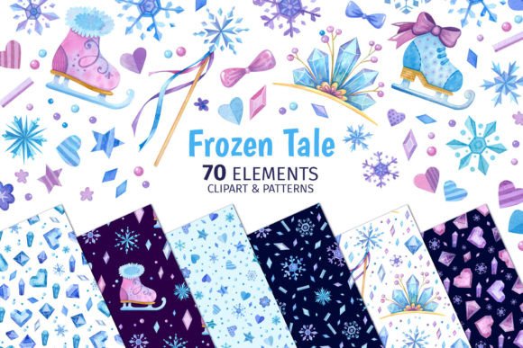Frozen Tale Clipart Patterns: A Creative Resource for Designers and Enthusiasts