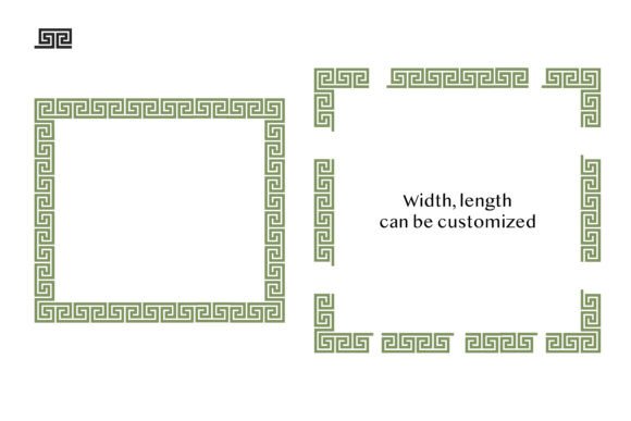 Greek Frame Border Vector Patterns 2: Enhancing Creativity with Timeless Design Elements