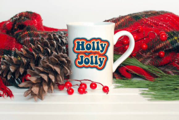 Holly Jolly Inscription: A Versatile Design Asset