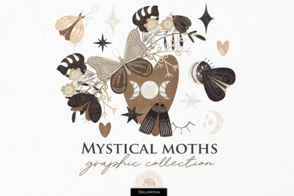 Mystical Moths Collection: A Creative Resource for Designers and Artists