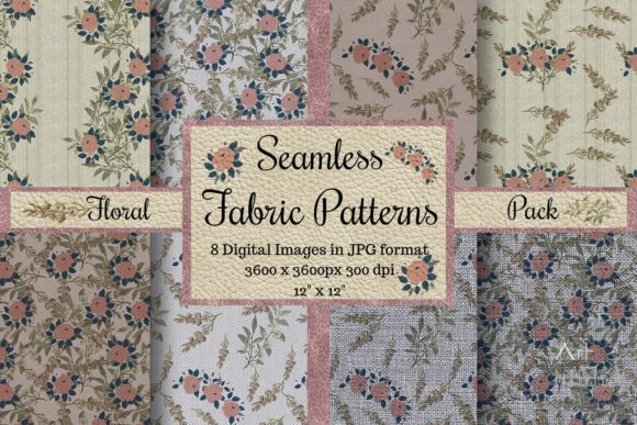 Seamless Fabric Textures - Floral Pack: A Versatile Resource for Designers and Crafters