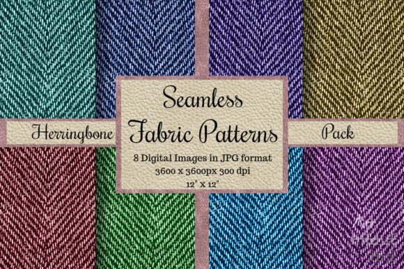 Seamless Fabric Textures - Herringbone: A Versatile Design for Creative and Practical Applications