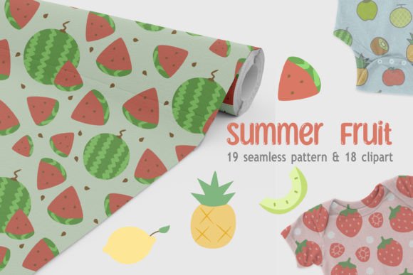 Summer Fruit Set Vector: A Versatile Design Asset for Creative Projects