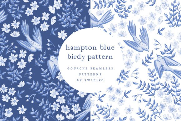 Wedding Pattern Hampton Blue Seamless: A Timeless Design for Modern Creativity