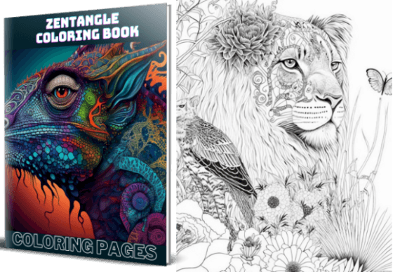 Zen Animals with Detailed Patterns and Zen Animals Colouring Pages